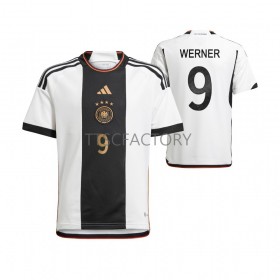 Maillot de Foot Allemagne Timo Werner 9 Domicile Coupe du monde 2022